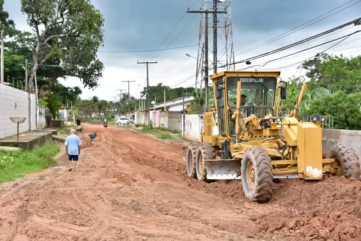 Máquinas estão realizando o trabalho nesta localidade. 