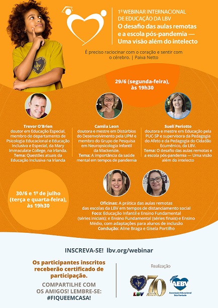 I Webinar Internacional de Educação da LBV.