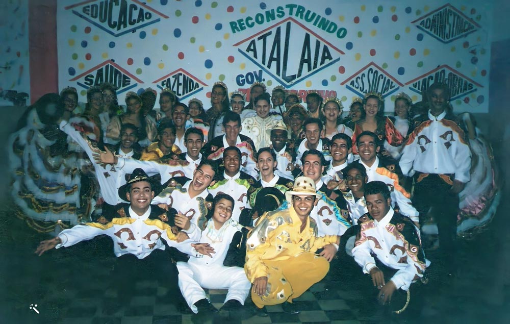 Quadrilha Junina Asa Branca em 2001, bicampeã alagoana e campeã do Nordeste (Brasileiro).