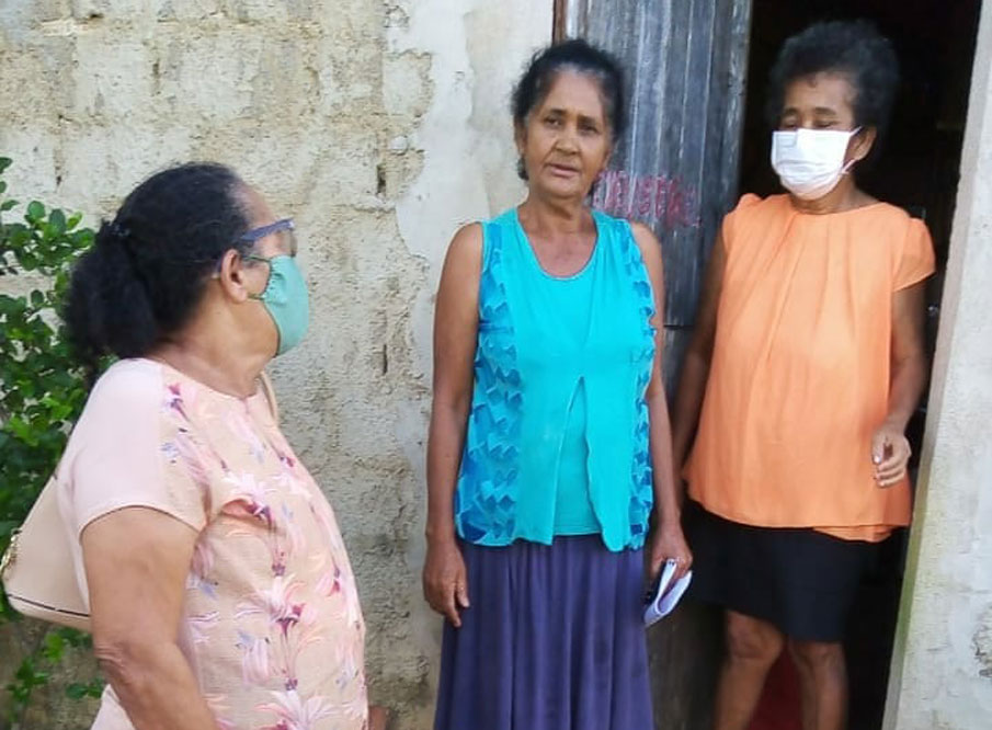 Reencontro entre idosa encontrada na cidade de Atalaia e seus familiares na cidade de São Sebastião. 