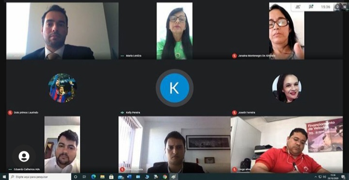 Reunião virtual foi realizada através da plataforma Google Meat. 