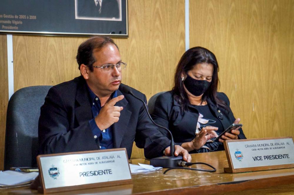 Presidente da Câmara, vereador Alexandre Tenório.