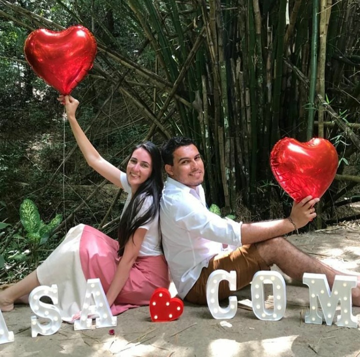 O casal de noivos, Patrícia e Tiago! 