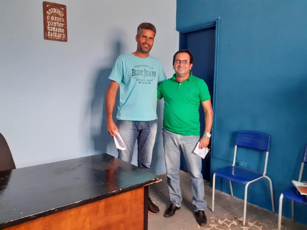 Vereador Neto Acioli foi recebido pelo secretário municipal de Infraestrutura, Eraldo Brasil.