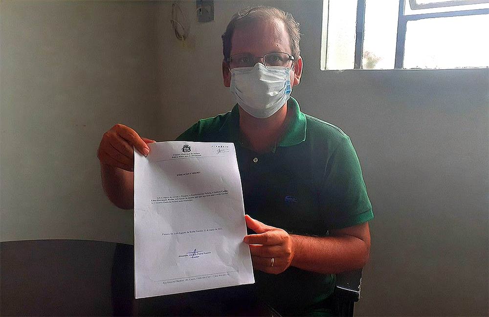 Vereador Alexandre Tenório apresentou a Indicação durante a sessão ordinária desta terça-feira (23)..