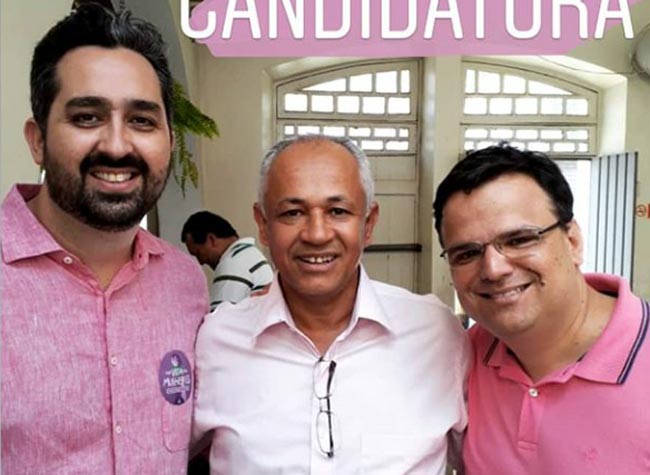 Professor Cícero Albquerque na apresentação de sua candidatura.