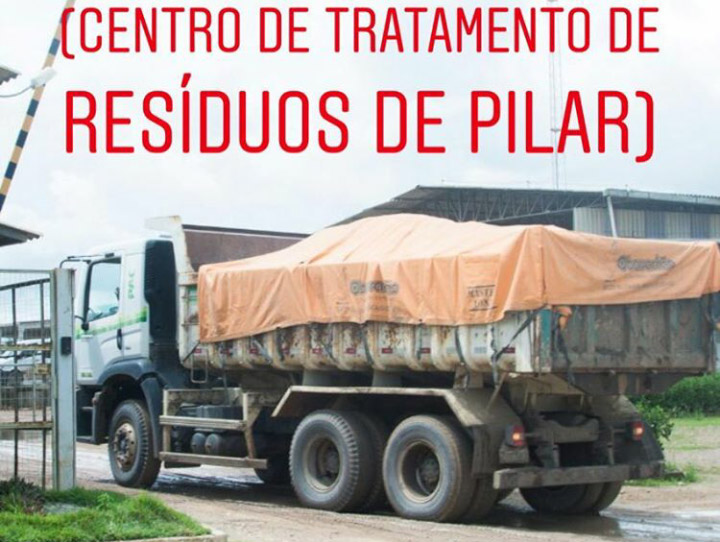Lixo de Atalaia sendo descartado na CTR de Pilar