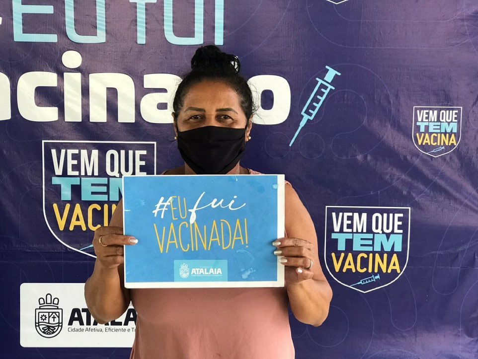 Já são 9860 pessoas vacinadas contra a Covid-19 em Atalaia.