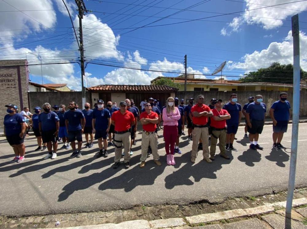 Prefeita Ceci Rocha acompanhou o treinamento e capacitação.