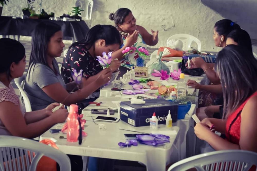 Alunas participando do curso.