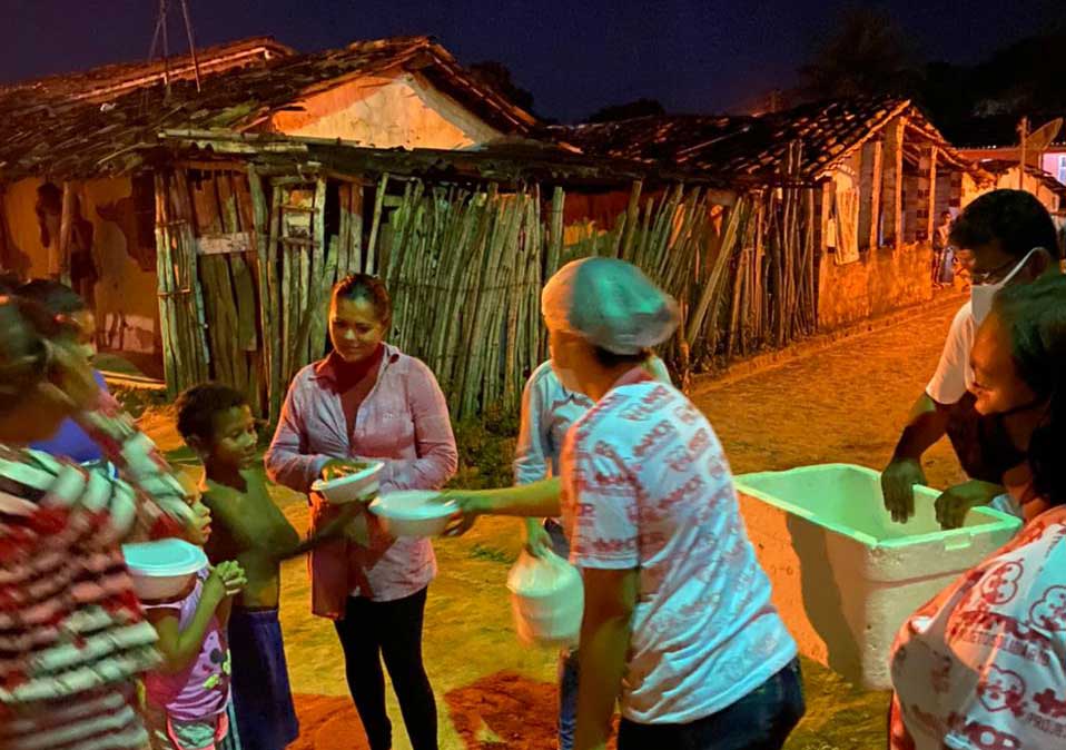 Ação solidária foi realizada no Povoado Jenipapeiro.