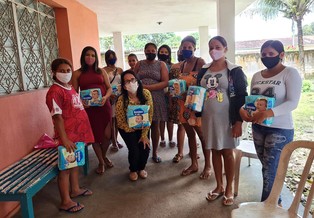 Vereadora participa de palestra sobre o aleitamento materno.