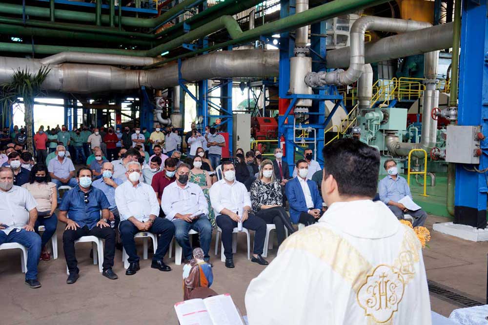 Celebração ecumênica marca o inicio da moagem da safra 2021/2022. 
