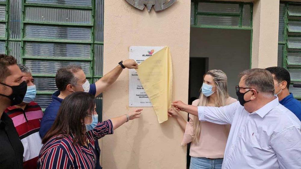 Inauguração do novo Posto de Identificação no município de Atalaia. Foto: Perícia Oficial de AL. 