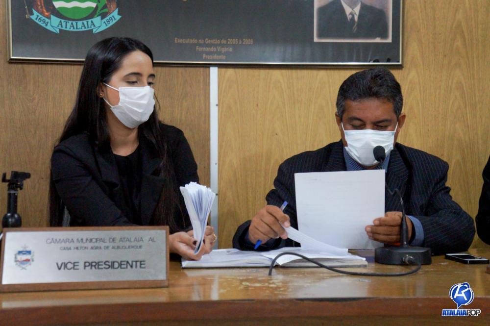 Vereadora Lays Melo (PSC) e vereador Cicinho Melo (PSC).