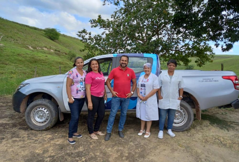 Vereador Neto Acioli acompanha visita da equipe médica da UBS Santo Antônio em Fazendas próximas a Copervales