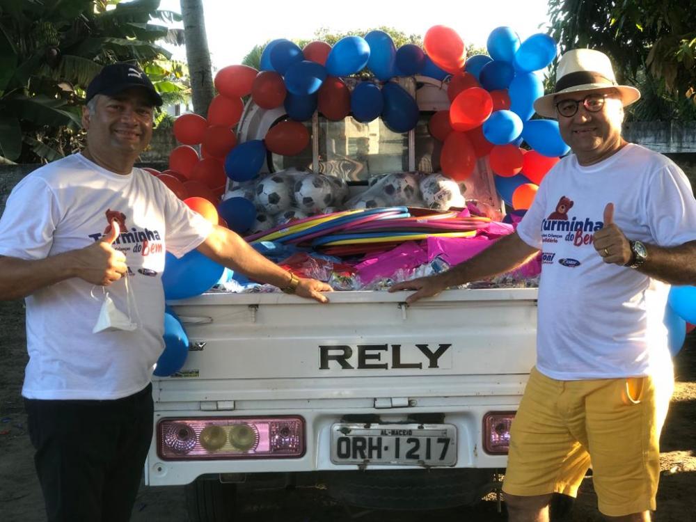 Projeto Turminha do Bem distribui presentes e faz a alegria das crianças dos bairros Bittencourt e 21.