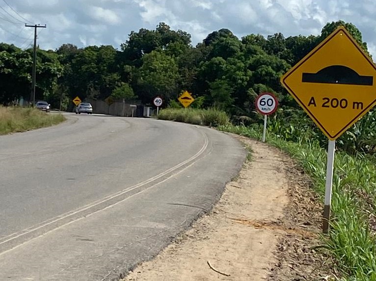 DER iniciou sinalização na AL-2010 em Atalaia.