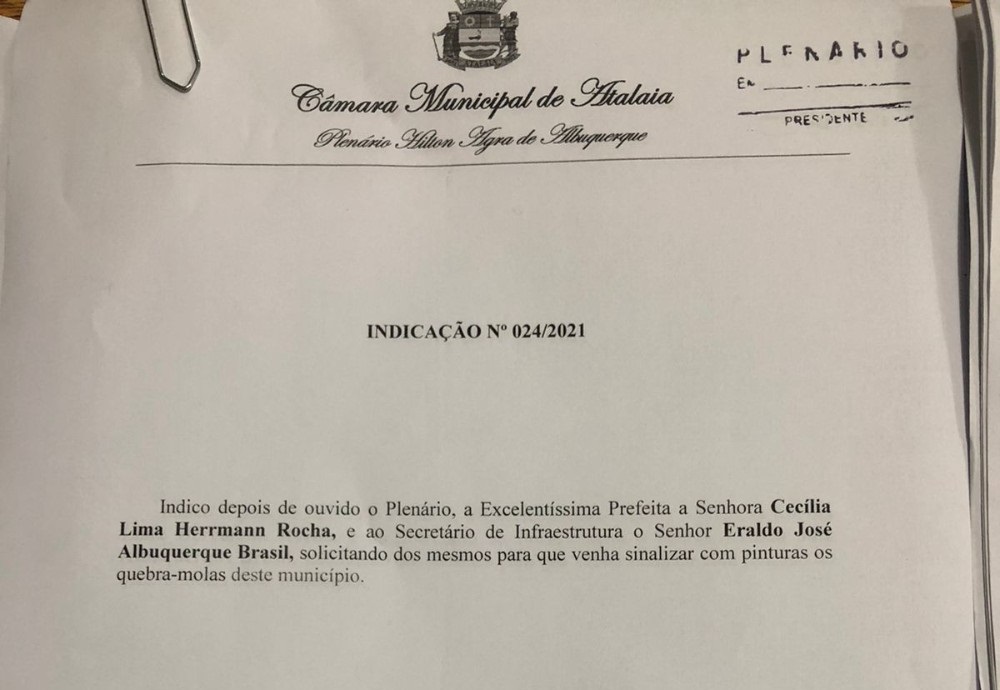 Indicação apresentada pelo vereador Neto Acioli foi aprovada pela unanimidade dos vereadores.