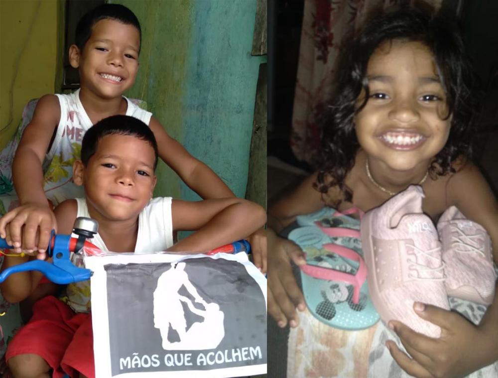 Ação social leva alegria para famílias carentes do município de Atalaia.