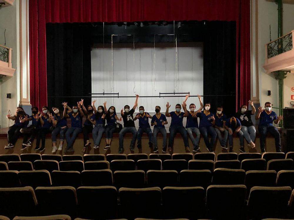 Alunos do CEPP fazem visita técnica ao Teatro Deodoro, em Maceió. 