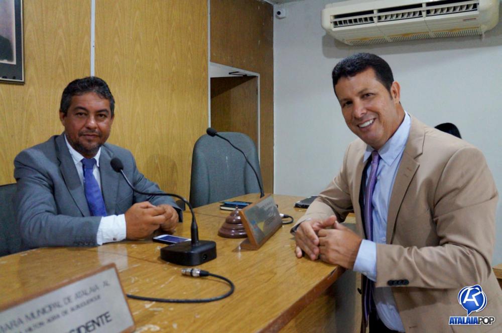 Vereador Cicinho Melo (PSC) e vereador Anderson Medeiros.