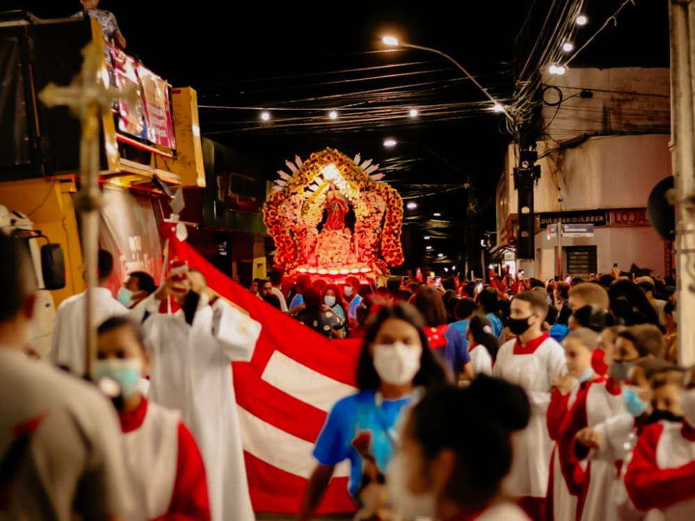Procissão em homenagem a Nossa Senhora da Conceição em Atalaia. Foto: PASCOM Nª Sª da Conceição.