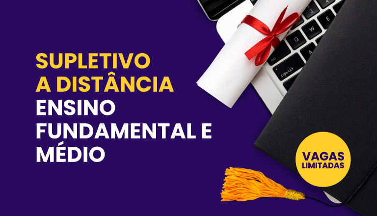 Supletivo 100% Online é uma ótima oportunidade de concluir os estudos.