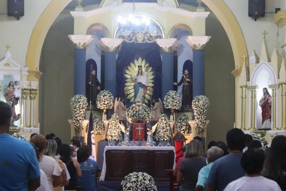 Tem início as celebrações em homenagem a Padroeira de Atalaia. Foto: PASCOM Brotas / Emily Almeida