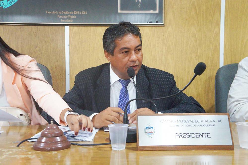 Vereador Cicinho Melo (PSC), presidente do Legislativo atalaiense.