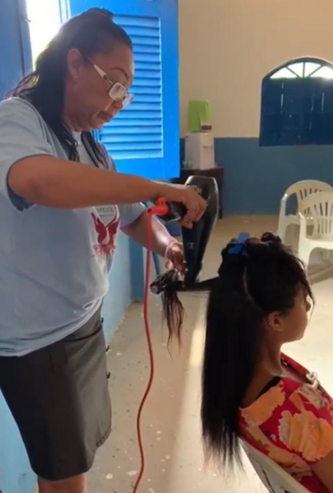 Ação Social realizada em São Luiz, no Distrito Ouricuri.