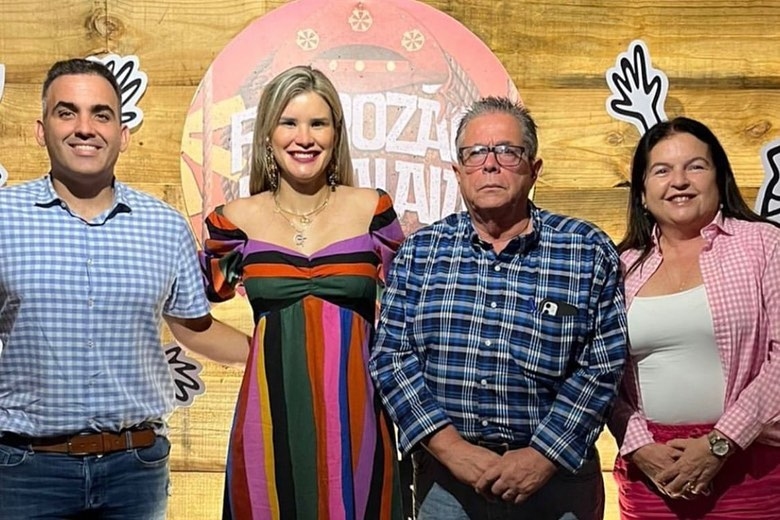 Prefeito Renato Filho, prefeita Ceci Rocha, Dr. Renato Rezende e deputada Fátima Canuto.