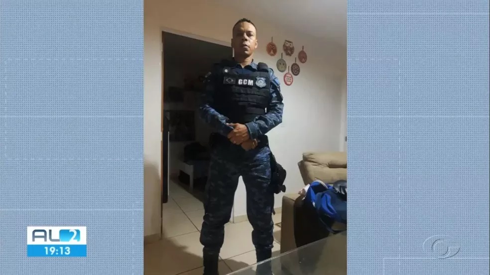 Guarda civil municipal Alexandre Guimarães, 41 anos, morre atropelado por motorista bêbado em Satuba, Alagoas — Foto: Reprodução/TV Gazeta