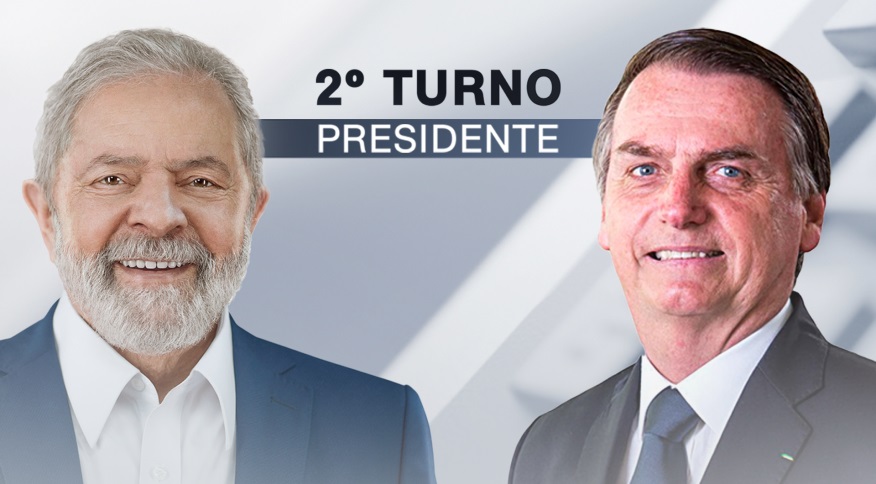 Lula e Bolsonaro no 2º Turno. Arte: CNN