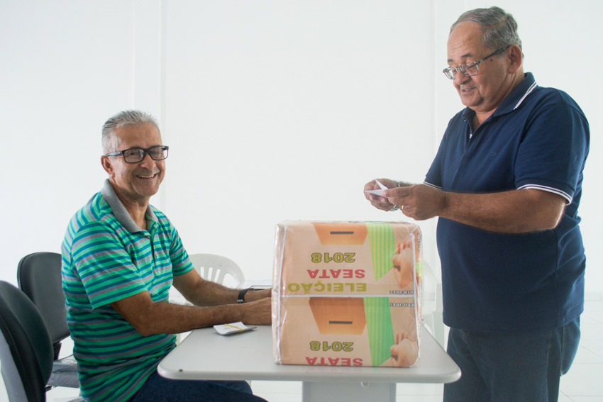 Eleição foi realizada das 07 às 19 horas, com urna na sede e urnas volantes nas Escolas.