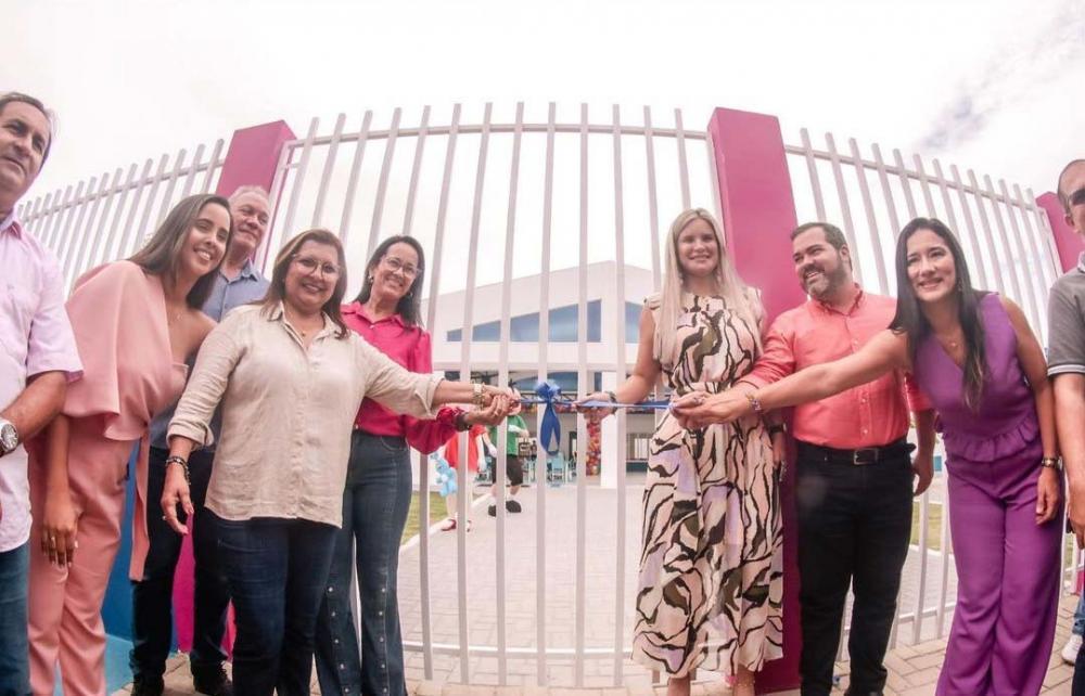 Inauguração do Centro Municipal de Educação Infantil Helena de Albuquerque Pontes Rodrigues, no Povoado Olhos D’água.