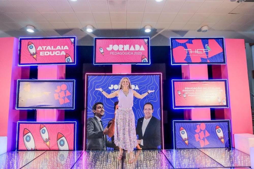 Prefeita Ceci na abertura da Jornada Pedagógica 2023 de Atalaia.