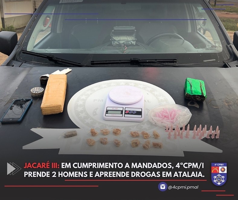 Jacaré III: Polícia Militar realiza operação contra o tráfico de drogas na cidade de Atalaia.
