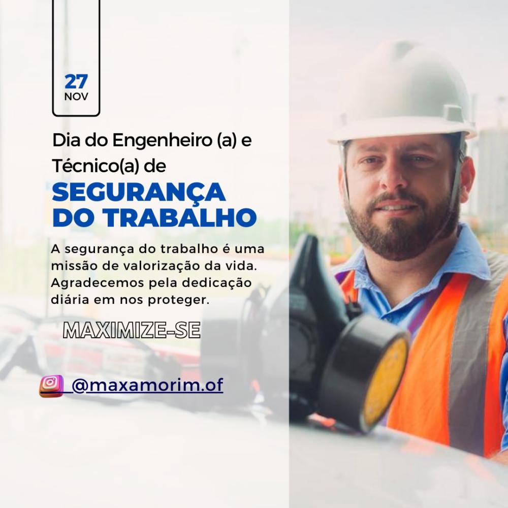 Maxwel Amorim que é Engenheiro de Segurança do Trabalho e Perito da Justiça do Trabalho.