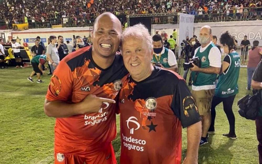 Chulapa e Zico em edição anterior. 