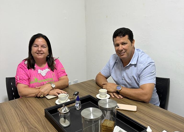 Deputada Fátima Canuto e vereador Anderson Medeiros. 