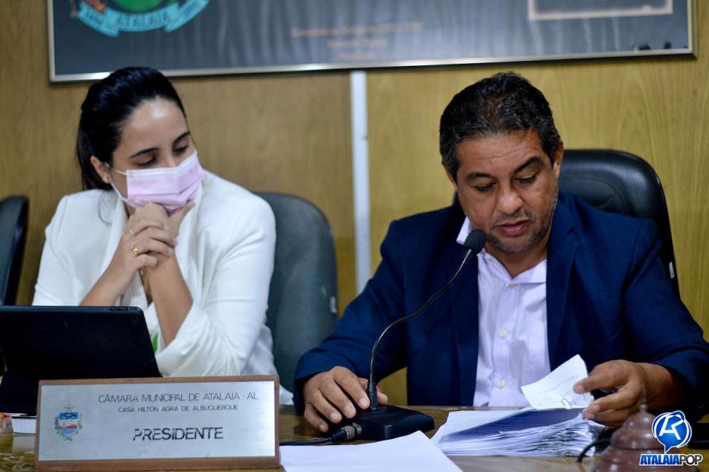 Vereadora Lays Melo (MDB) e vereador Cicinho Melo (MDB).