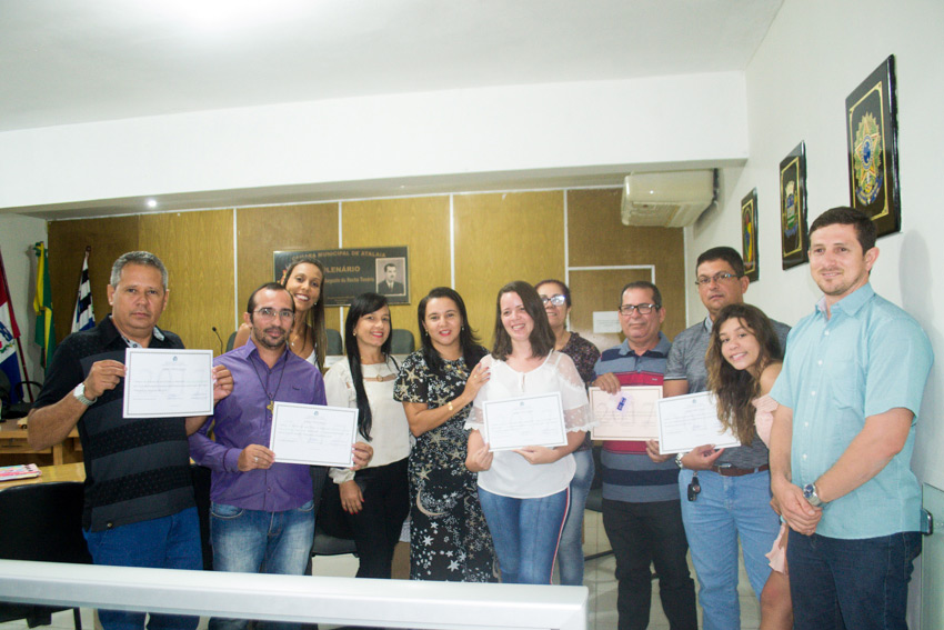 Empresas parcerias em 2017, receberam certificados.