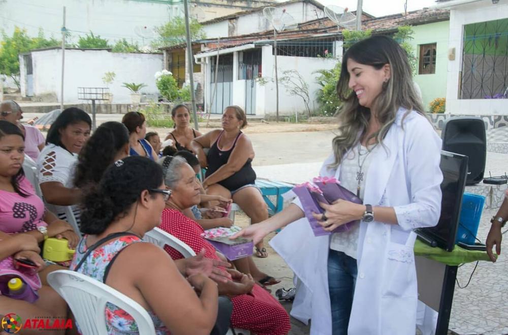 Uma ação em alusão ao Dia Internacional da Mulher.