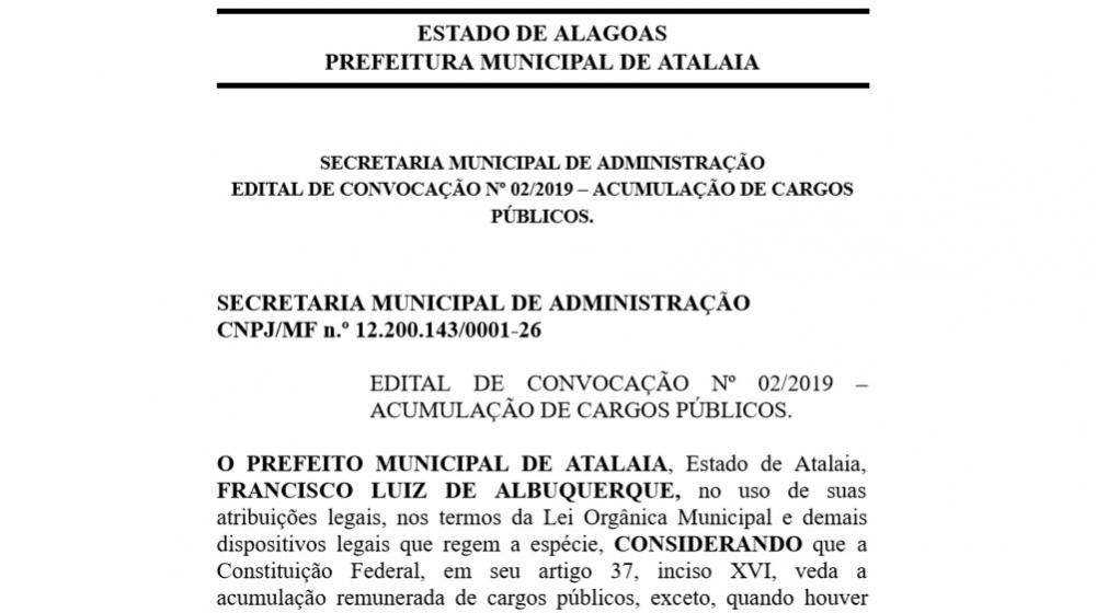 Edital de Convocação n. 09/2019