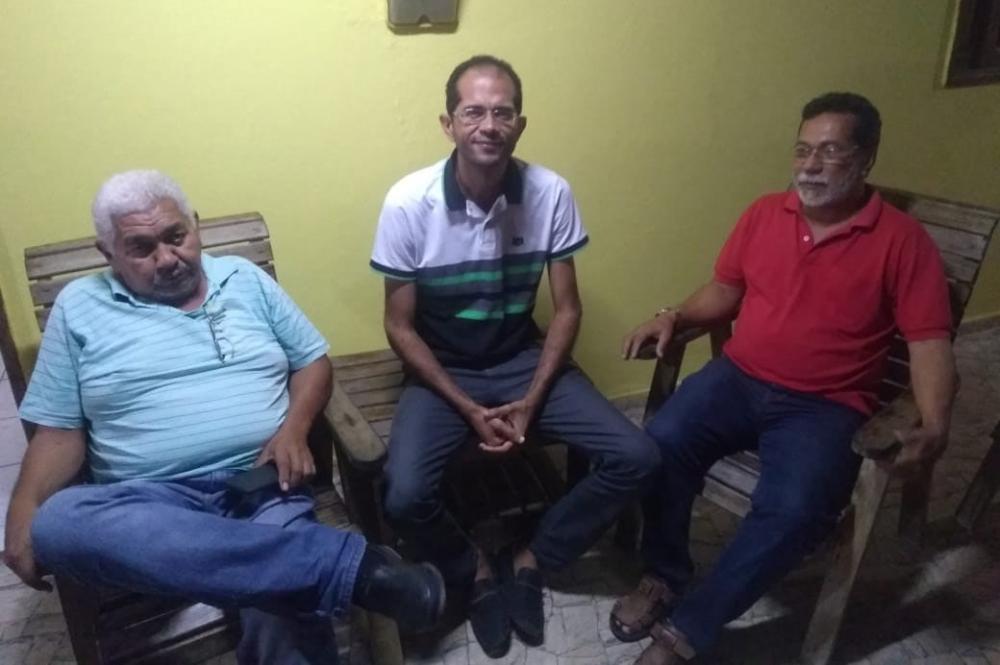 Professor Jorge Nilson, professor e vereador Ricardo Calheiros e professor Dr. Lesso.