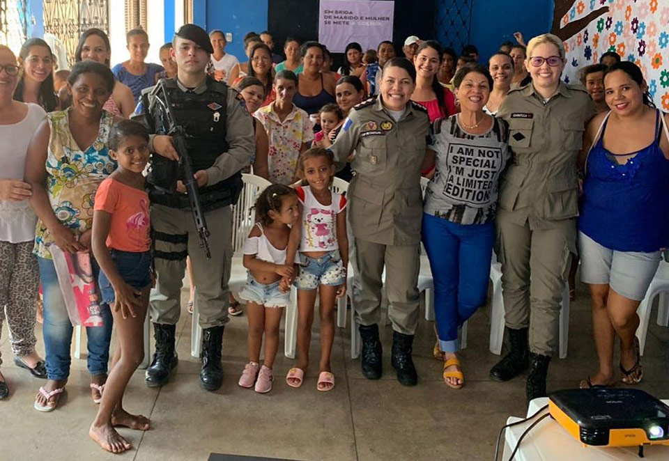 Atalaia recebe ação projeto de prevenção “Patrulha Maria da Penha nas Comunidades”.