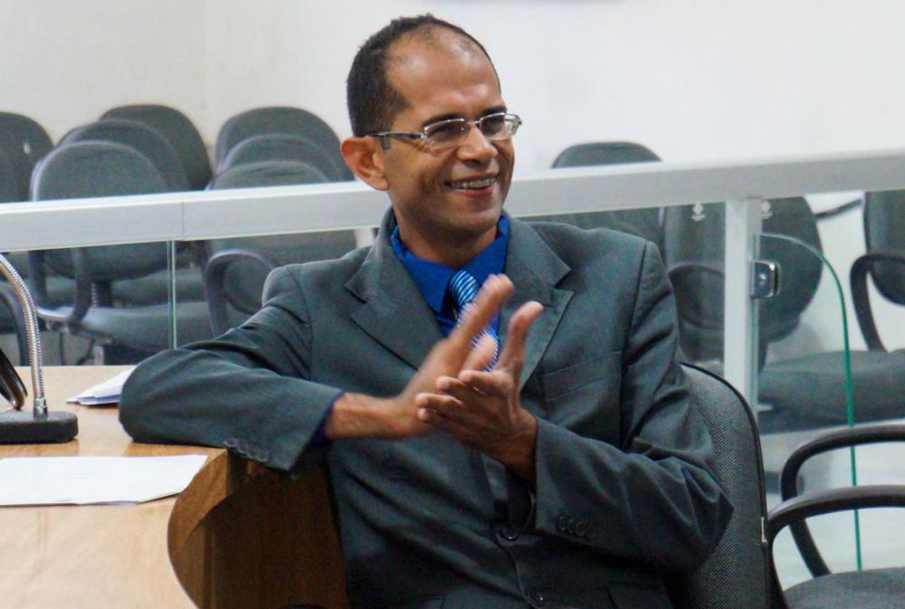 Aniversariante do dia, vereador Ricardo Calheiros.