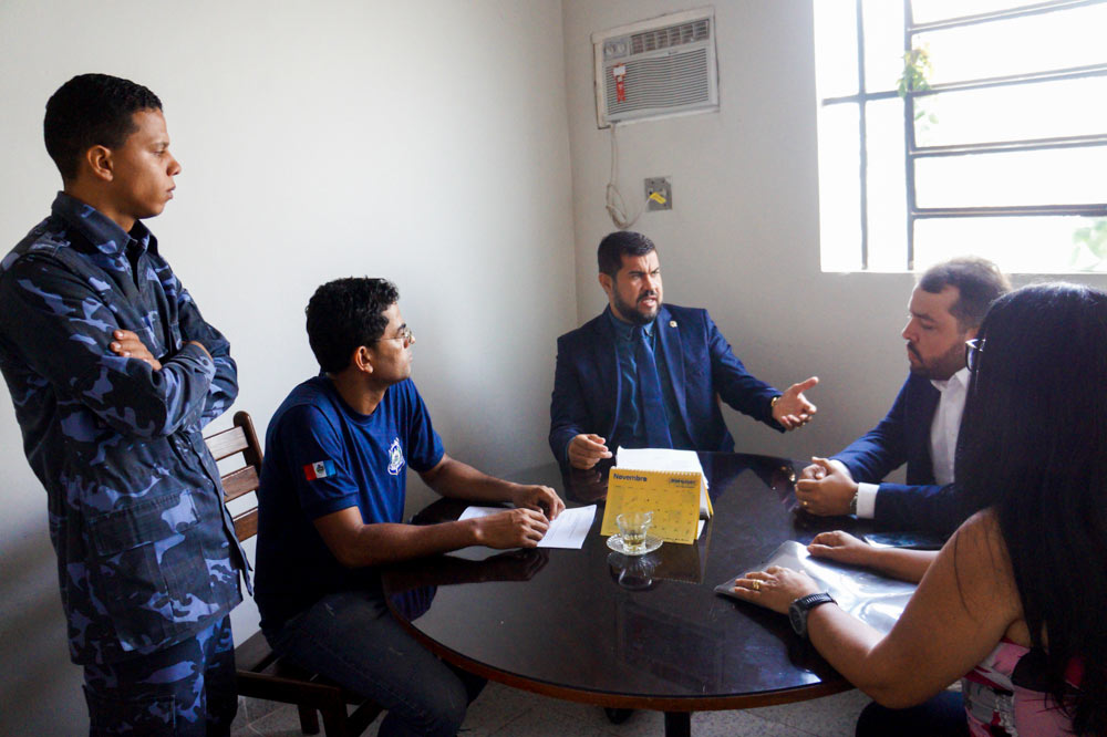 Vereador Marcos Rebollo busca apoio do Setor Jurídico da Câmara, para regularizar aposentadoria e pensão da Guarda Municipal.