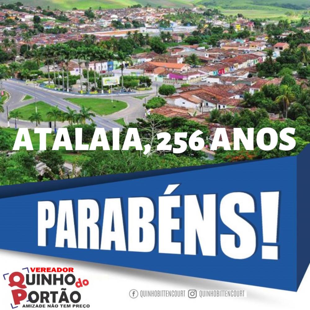 Atalaia comemora 256 anos neste sábado, dia 01 de Fevereiro.